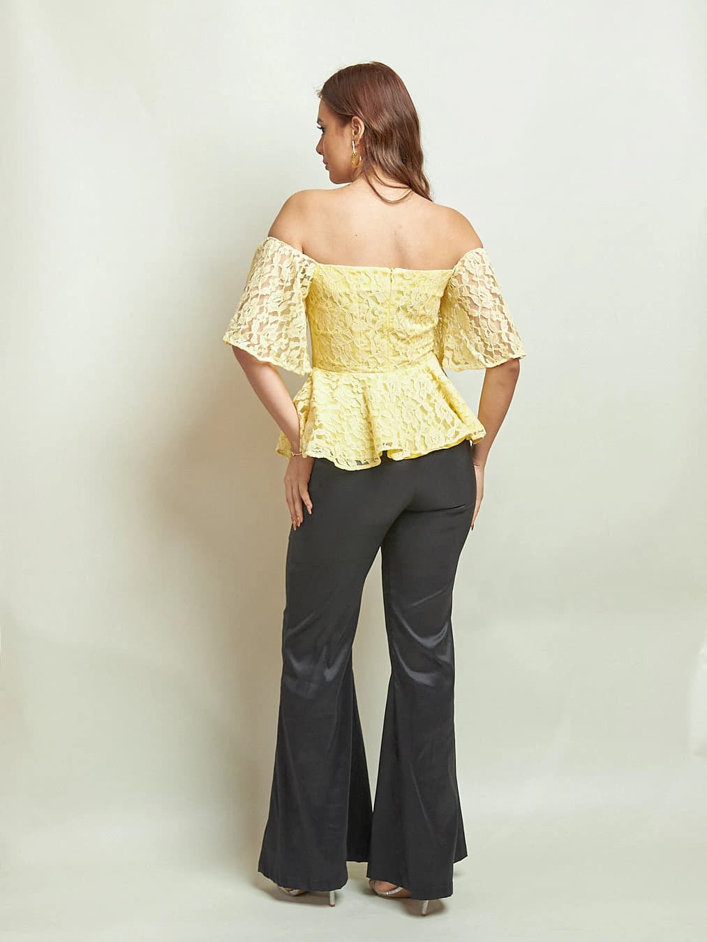 Blusa Thalia Amarillo Encaje - imagen 3