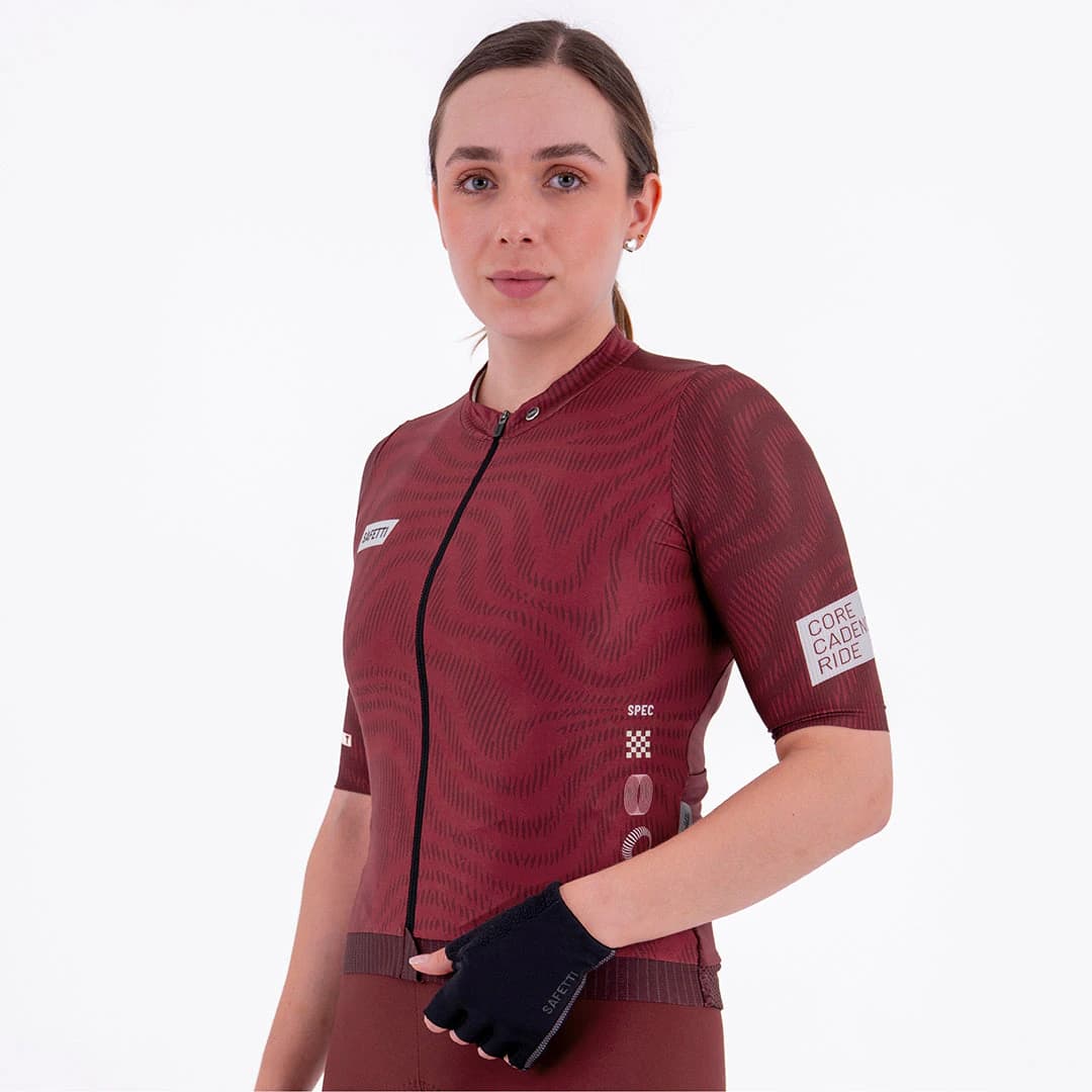 CAMISA CICLISMO MANGA CORTA PLUMWIME VINOTINTO PARA MUJER - imagen 3