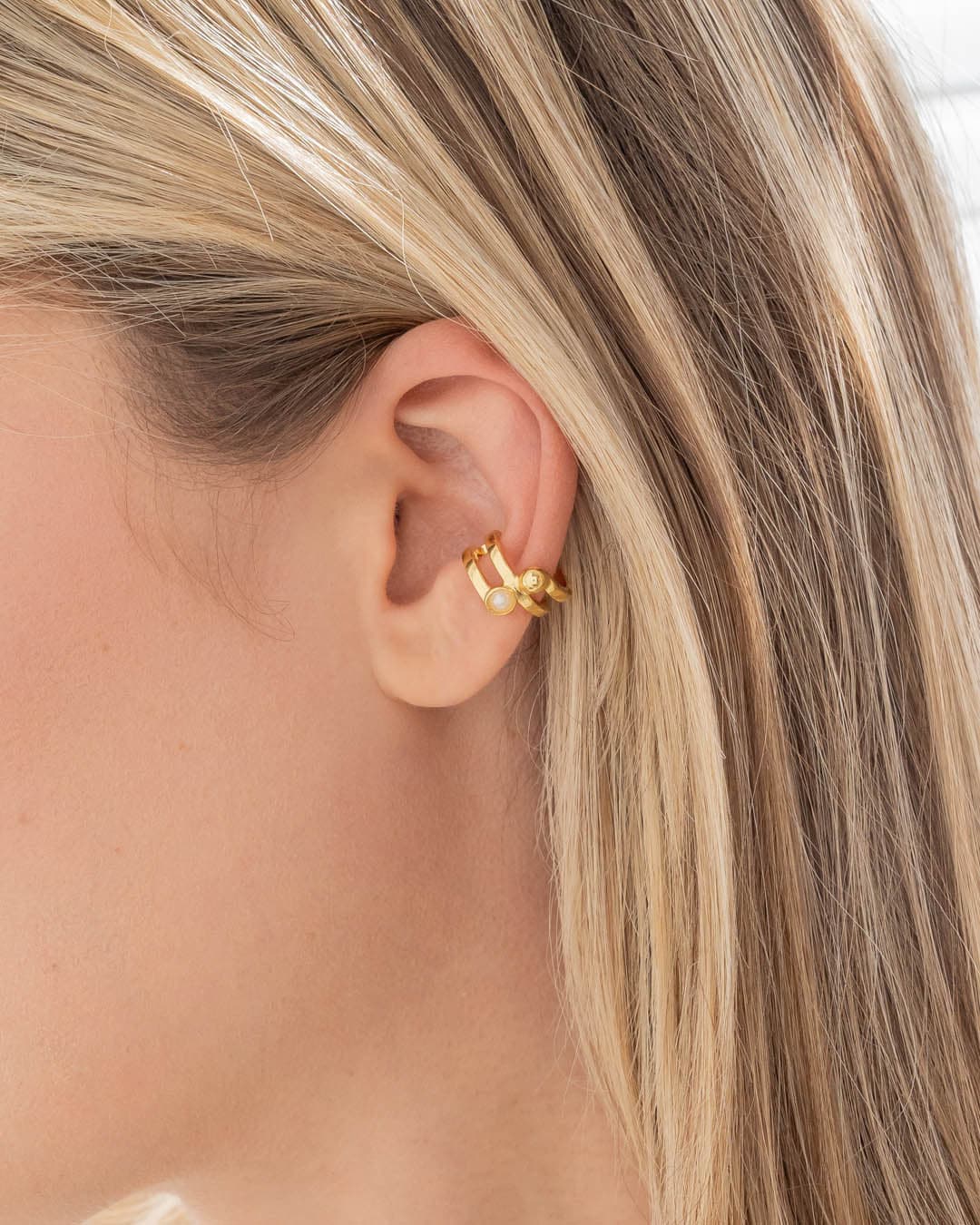 Earcuff Perla Oro - imagen 1