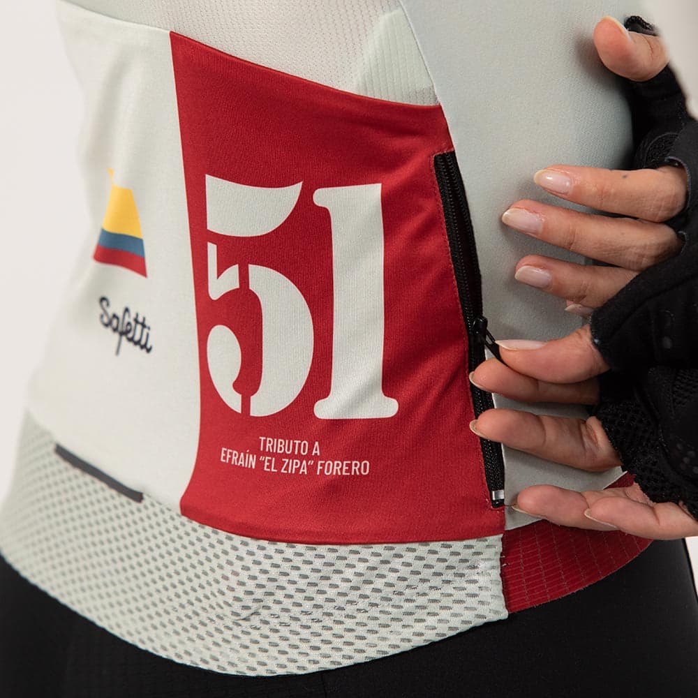 CAMISA CICLISMO MANGA LARGA COLOMBIA 51 PARA MUJER - imagen 3