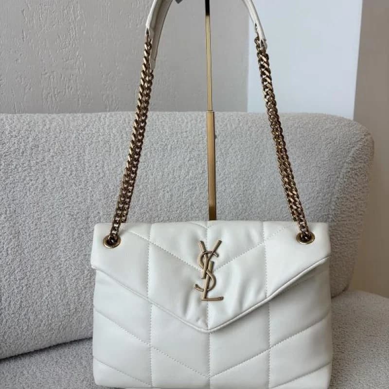 BOLSO YSL BLANCO CADENA - imagen 2