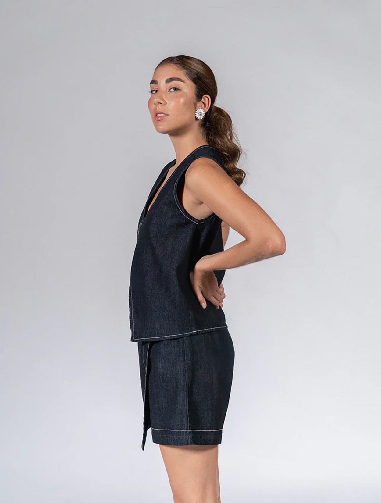FALDA SHORT INDIGO - imagen 2
