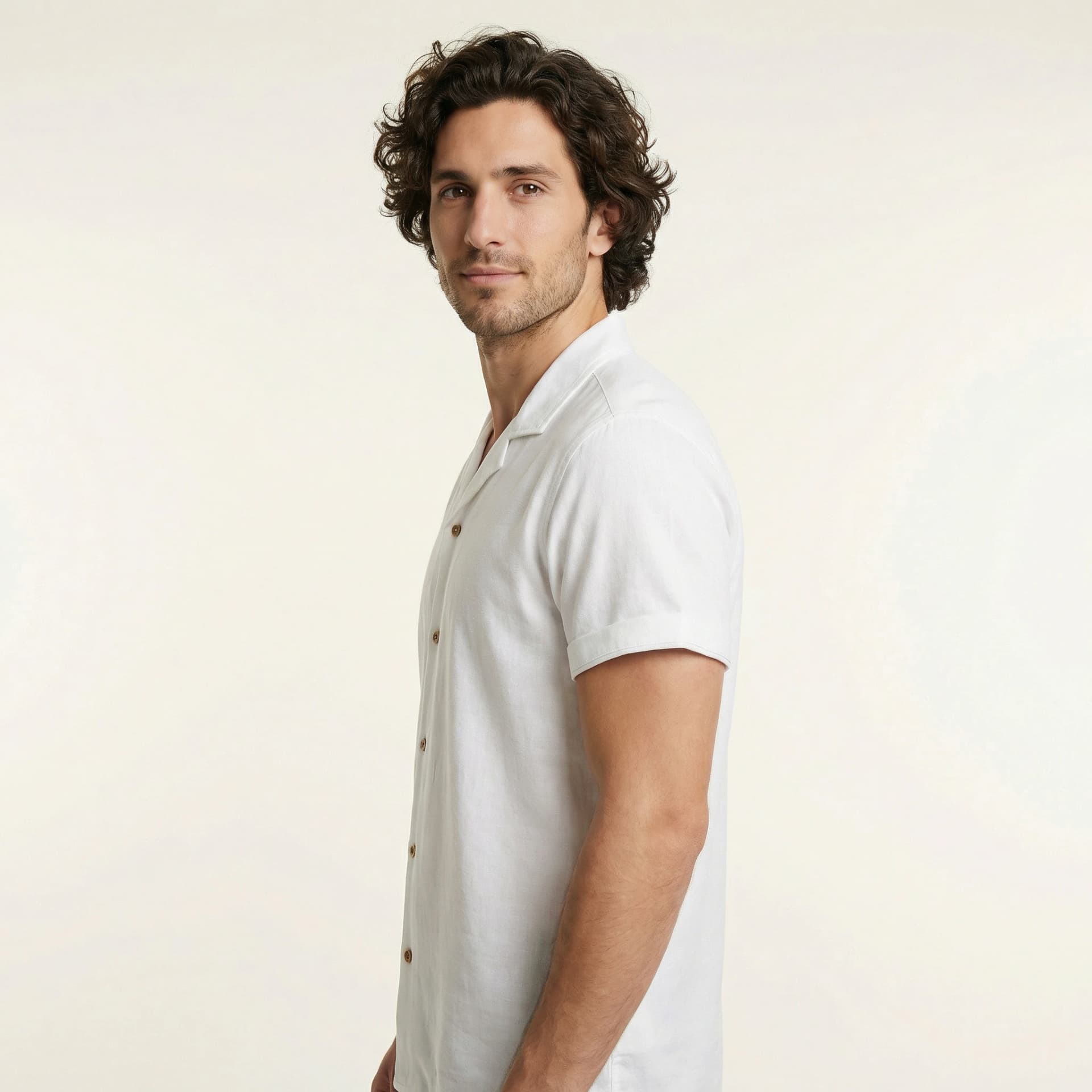 Camisa Bowling Blanca W01 - imagen 2