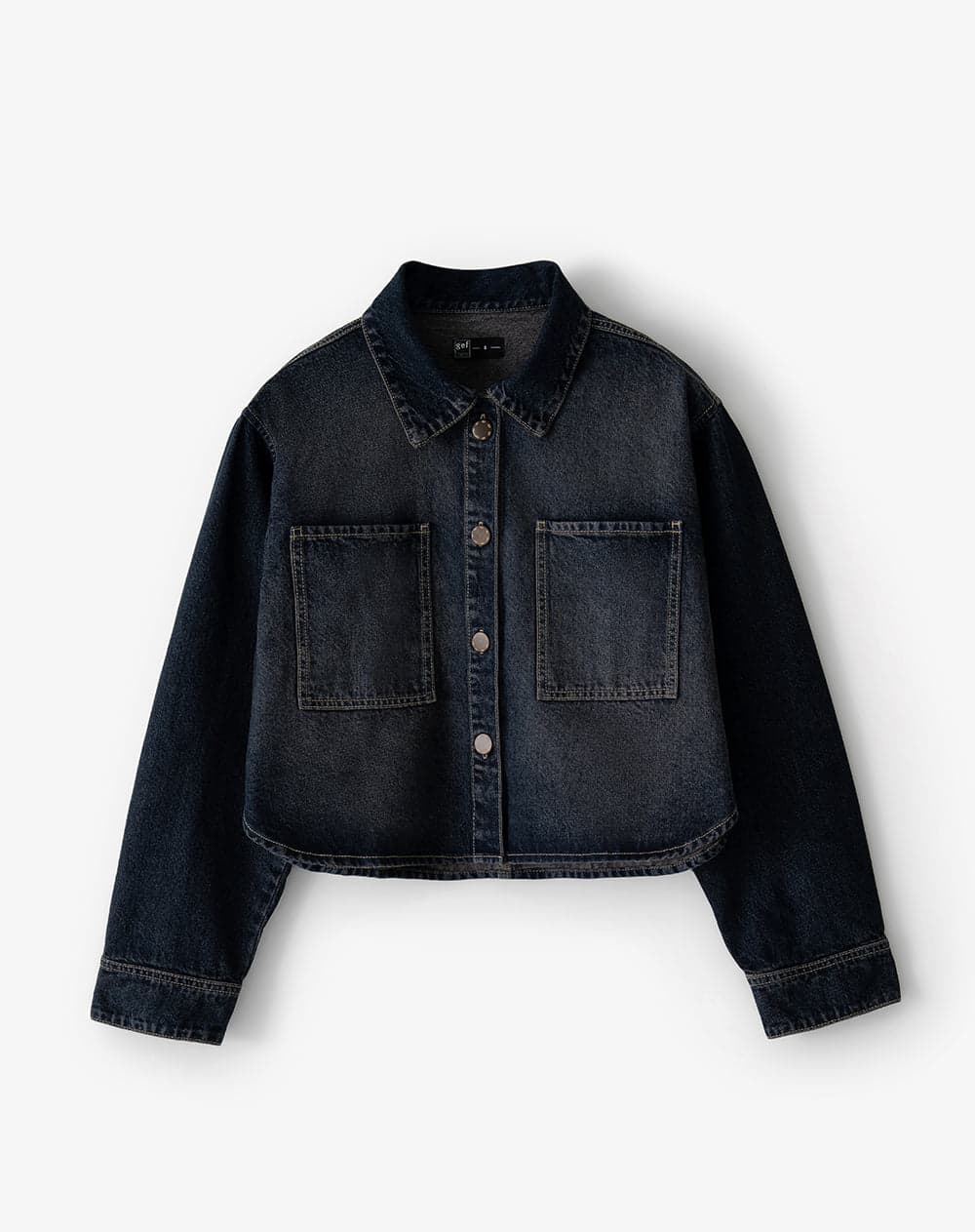 Chaqueta loose índigo oscuro mujer