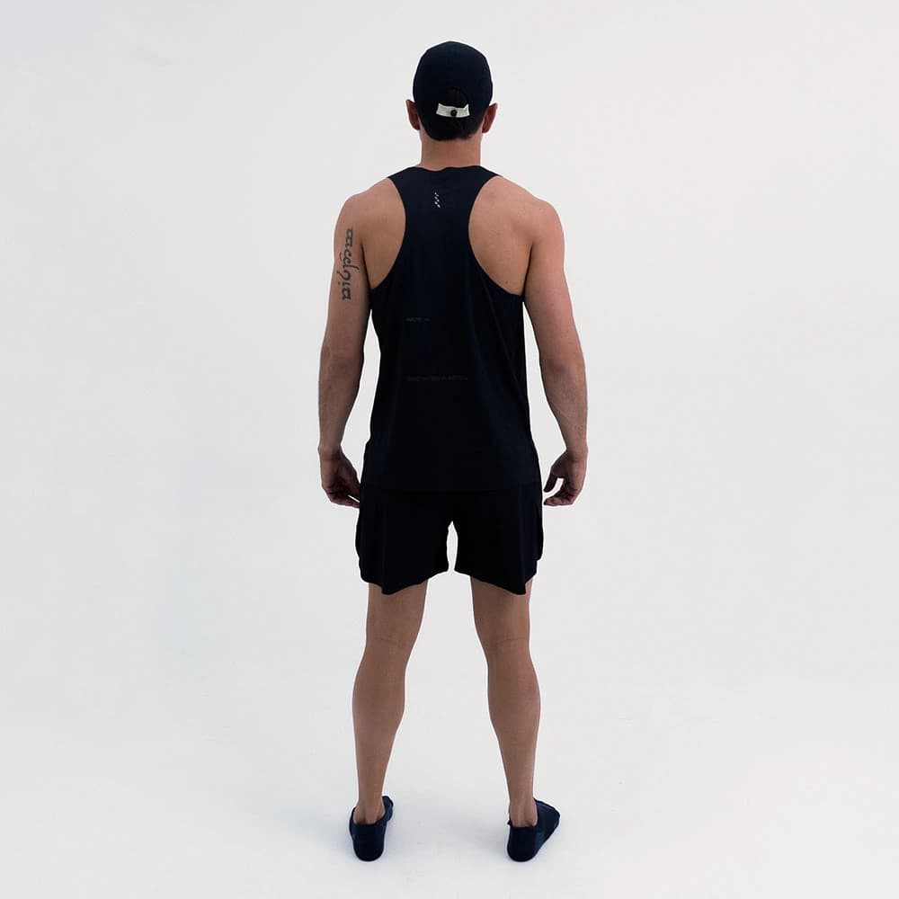 CAMISETA RUNNING MANGA SISA LEVIT BLACK PARA HOMBRE - imagen 2