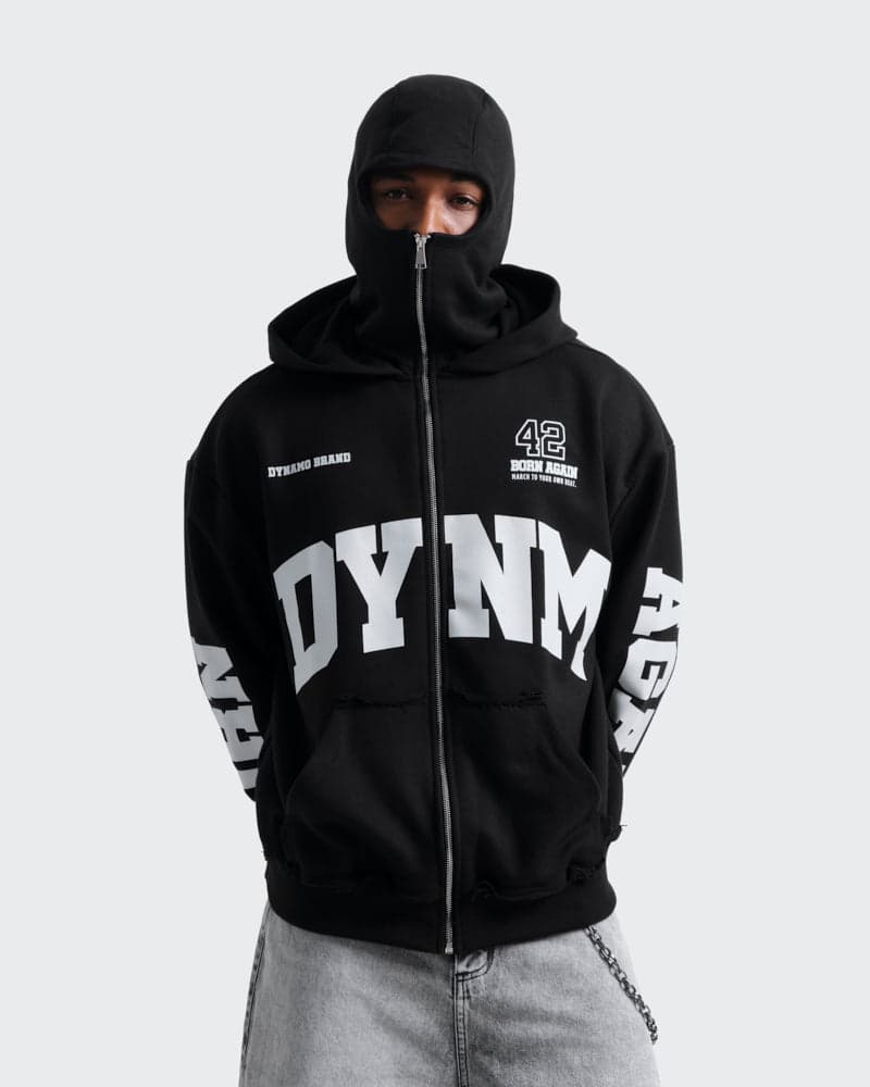 Hoodie Negro con Balaclava Street Armor - imagen 2