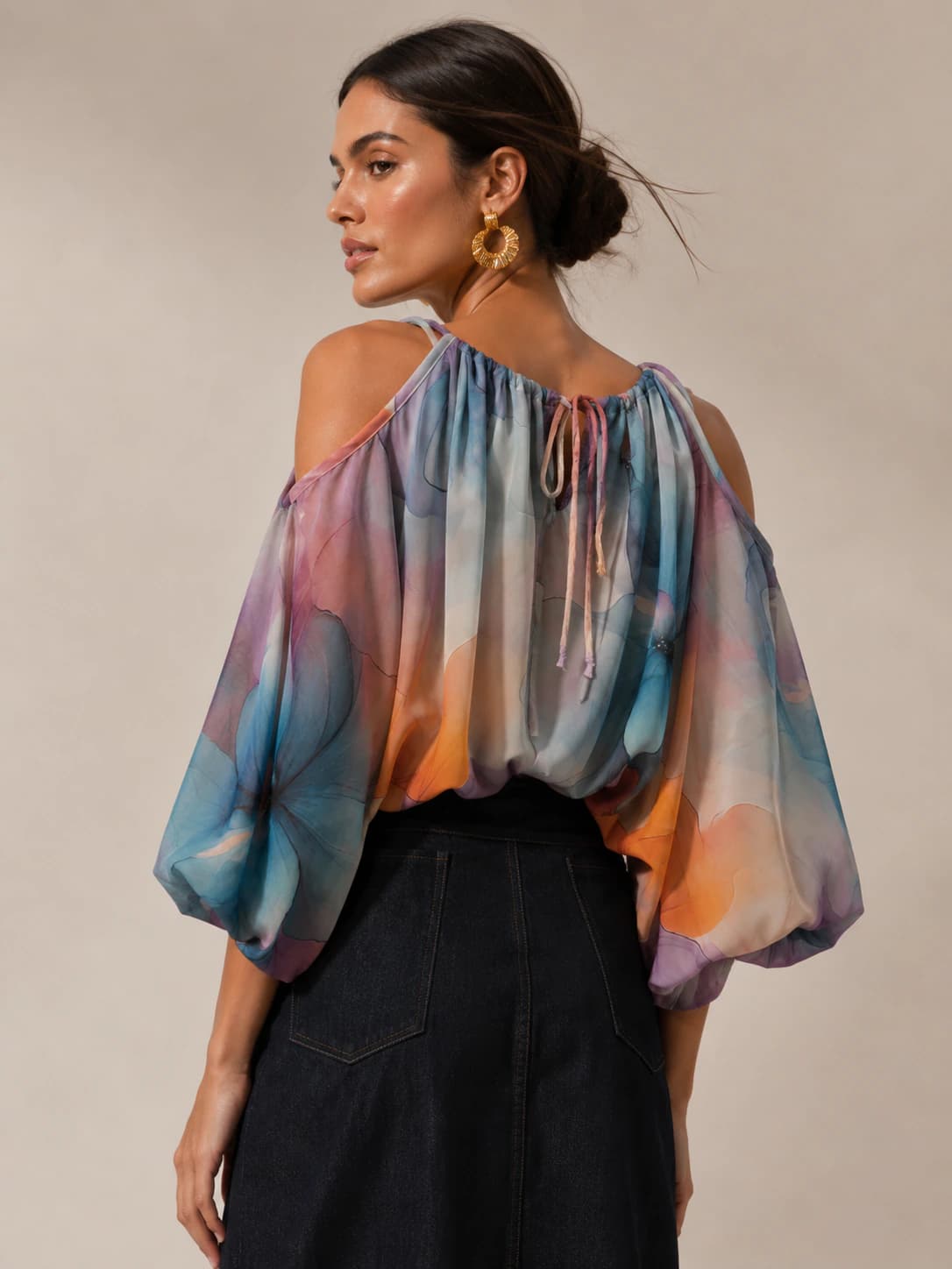 Blusa Bingo tonos moras - imagen 3