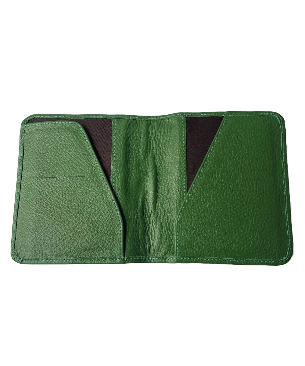 Portapasaporte de Cuero Verde Oliva - imagen 2