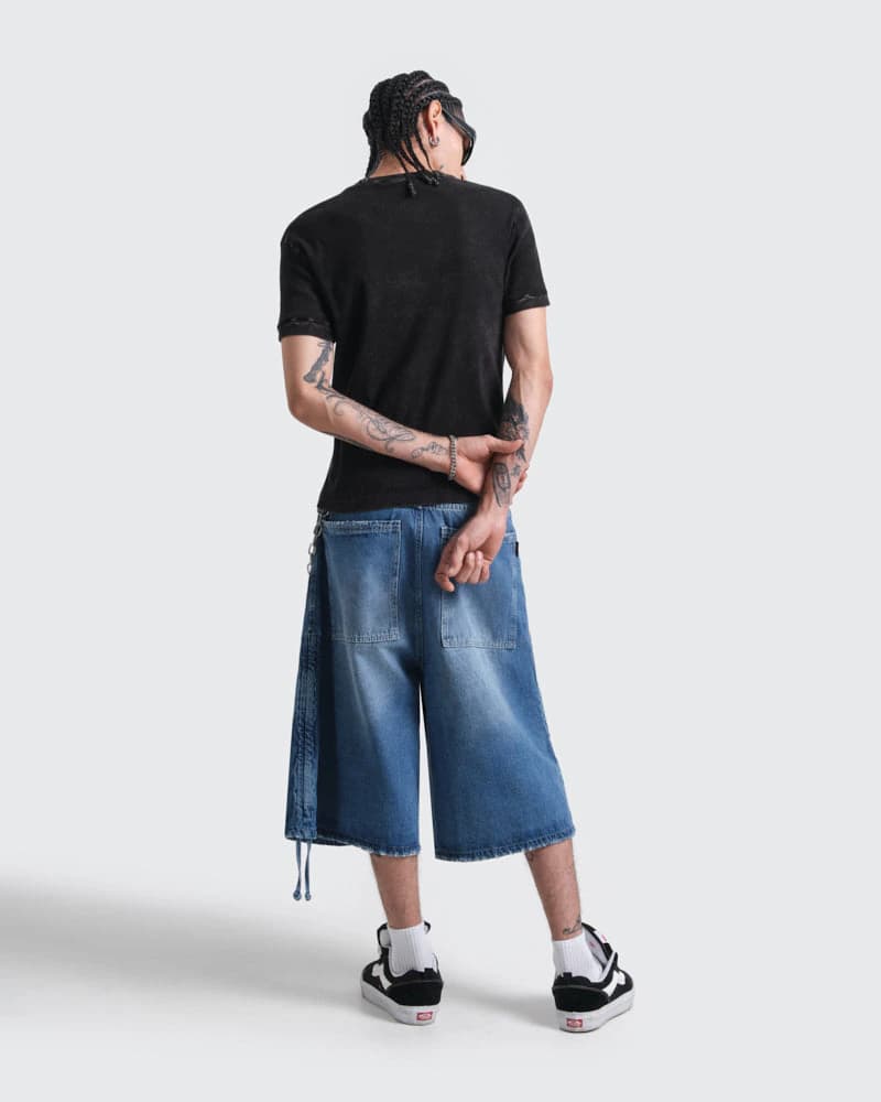 Camiseta Negra Relaxed Fit Core Washed - imagen 4