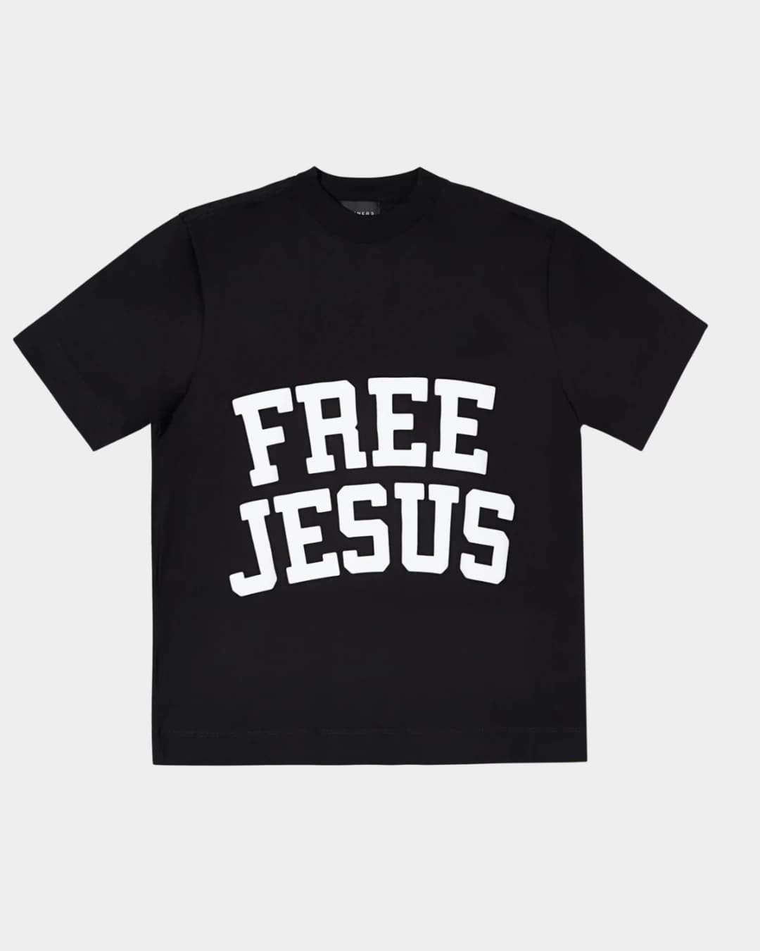 FREE JESUS BLACK T-SHIRT - imagen 1