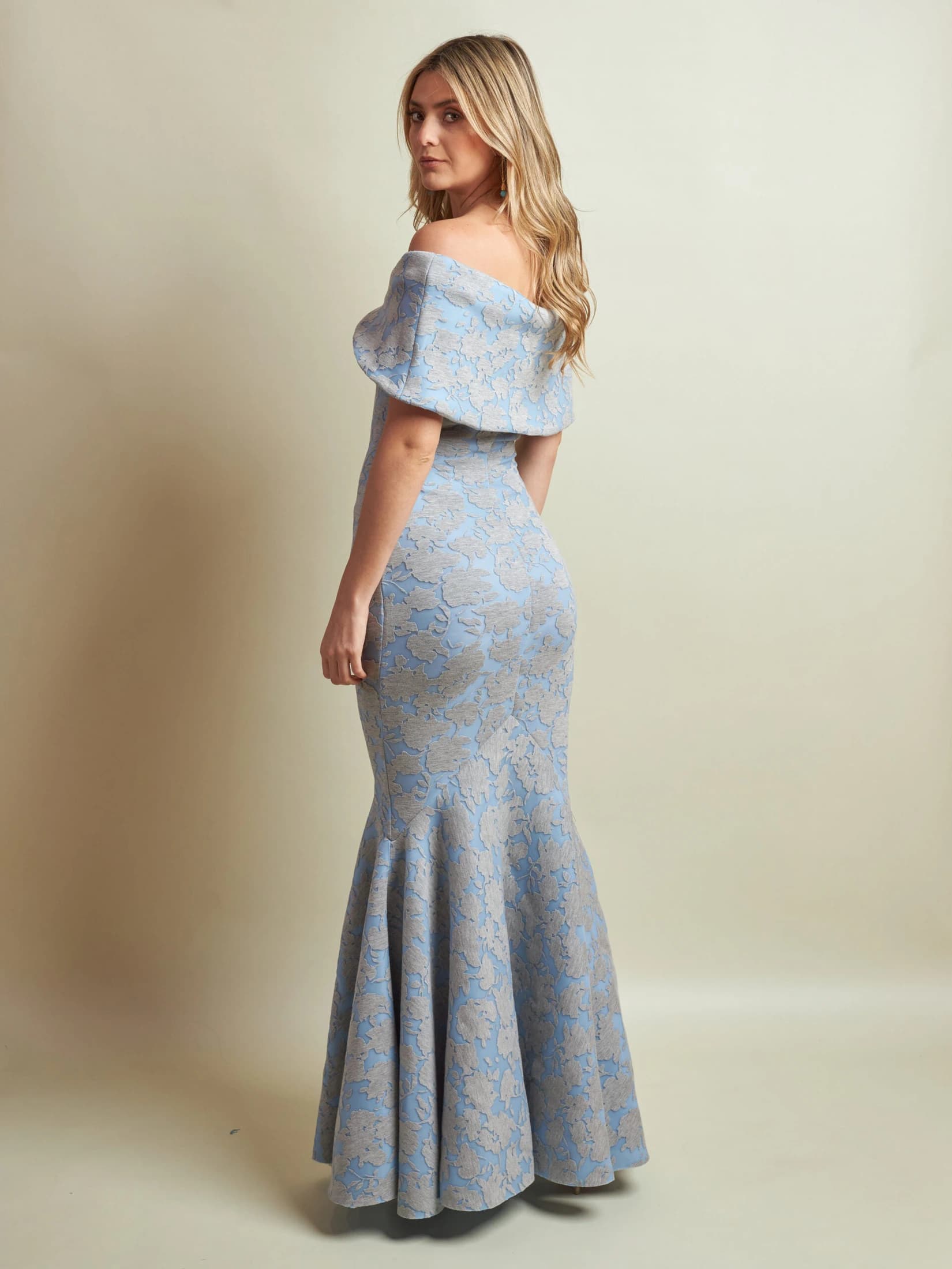 Vestido Sabina Ii Estampado Azul - imagen 6