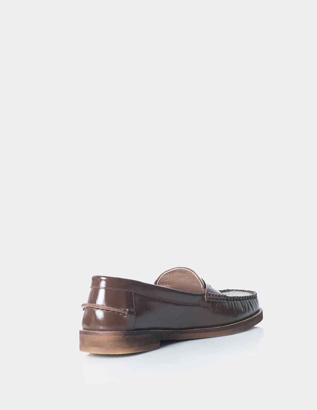 Mocasin Tiziano Cuero Charol cafe - imagen 6