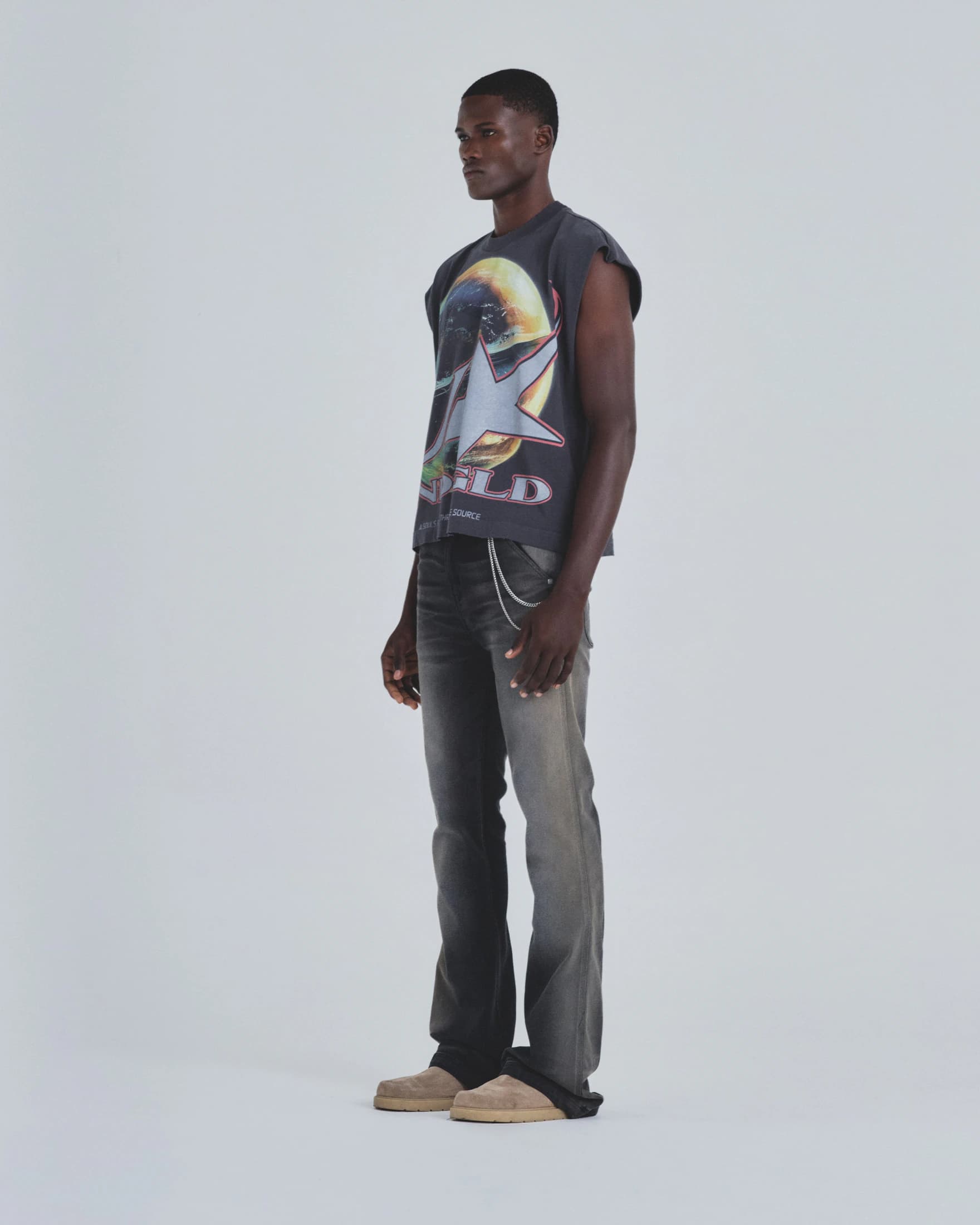 Holy State Neo Terra Sleeveless Tshirt Vintage Gray - imagen 5