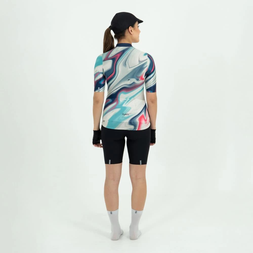 CAMISA CICLISMO MANGA CORTA MARMORIZZATO PARA MUJER - imagen 2