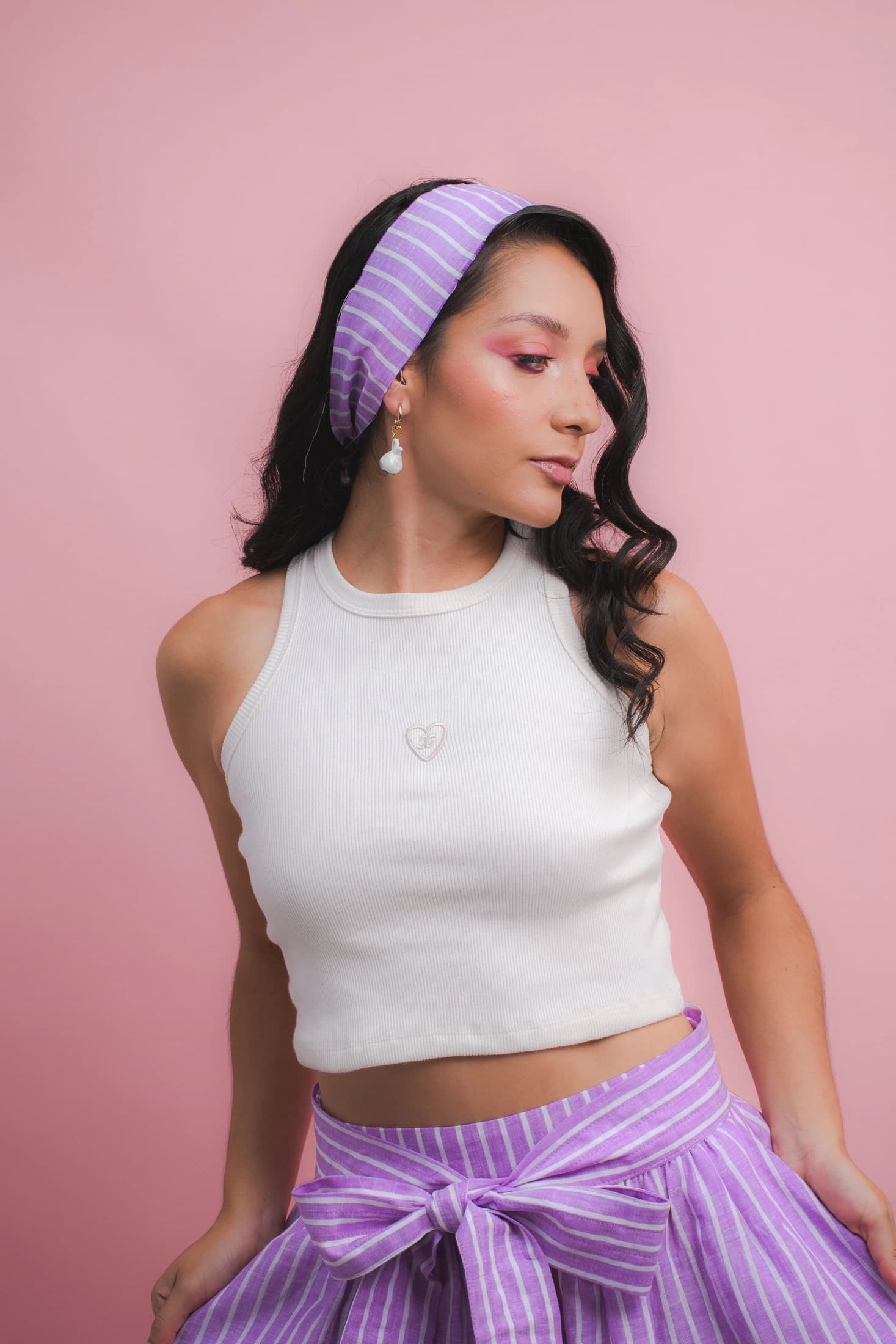 Tank Top Corazón Crema - imagen 4