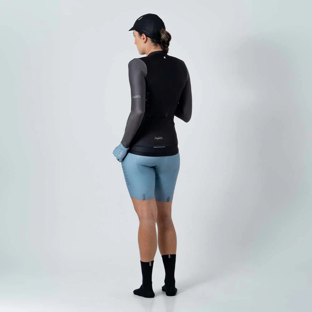 CAMISA CICLISMO MANGA LARGA NERO PARA MUJER - imagen 2