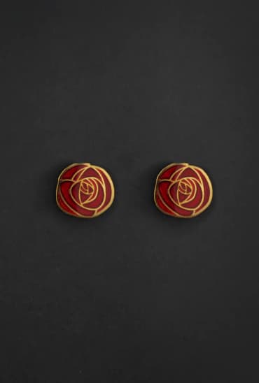 ARETES ROSAS MACKINTOSH - imagen 1