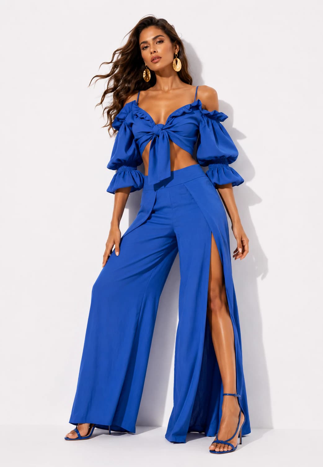 Blusa Tuck Azul - imagen 2