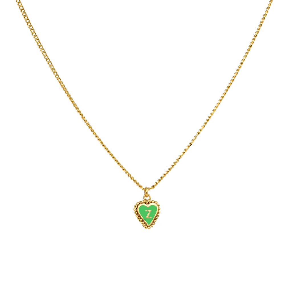 Cadena 1 Letra Heart Verde - imagen 16
