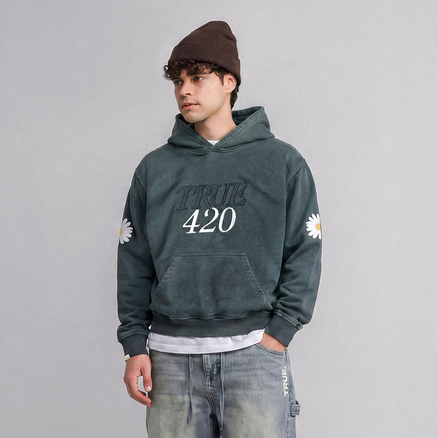 Garden Hoodie - Washed Pine Green - imagen 2