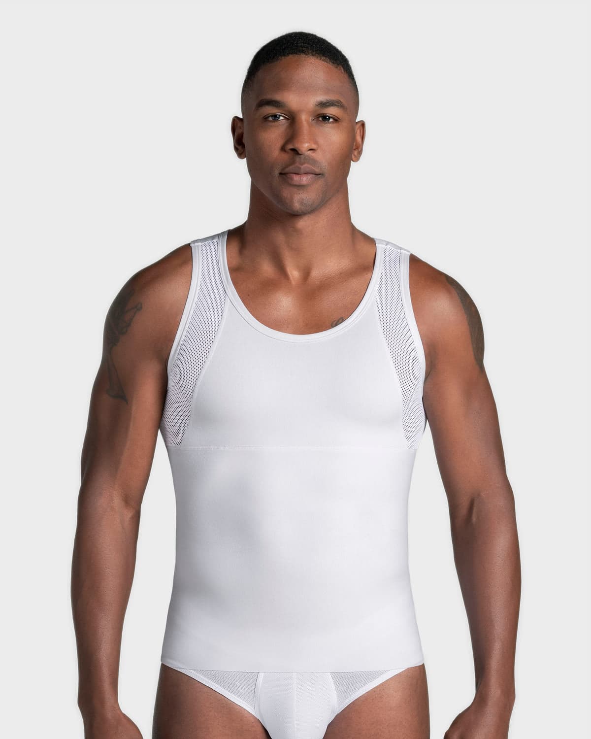Camiseta manga sisa de compresión moderada ideal para uso diario con algodón pima