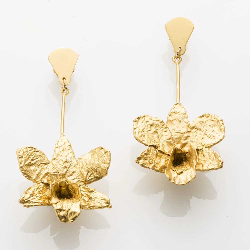 Long Dendrobium Earrings - imagen 1