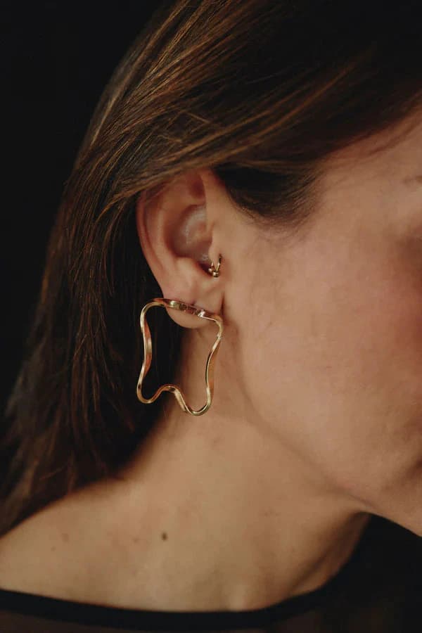 ARETES TOPOS MANCHAS DE JAGUAR JOVEN - imagen 1