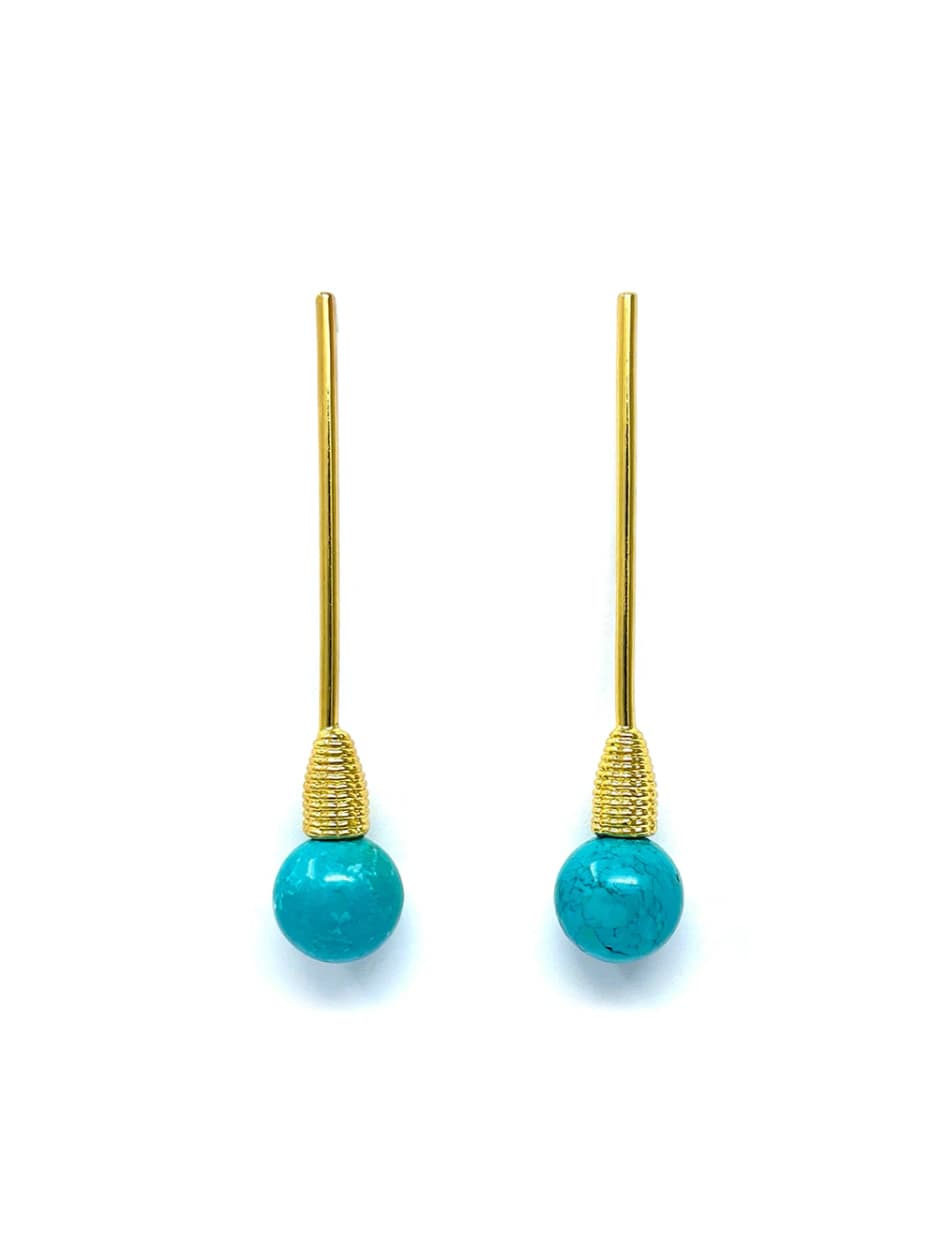 Aretes Cono turquesa - imagen 1