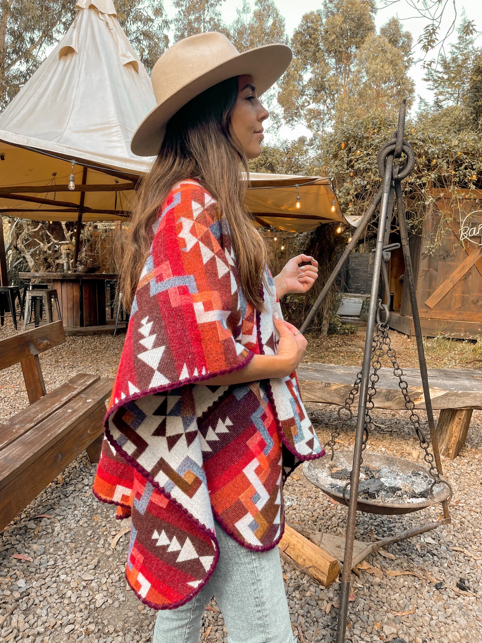 Poncho Étnico,  Rojo - imagen 3
