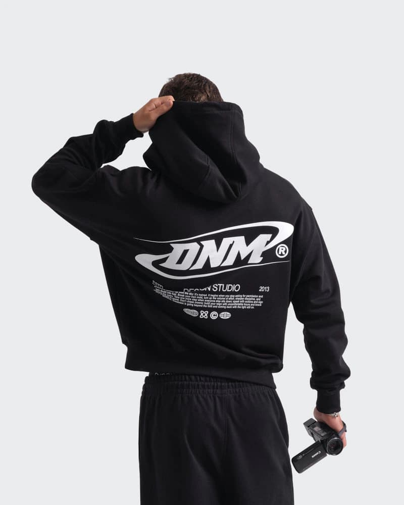 Hoodie Negro  Oversize Night Signal