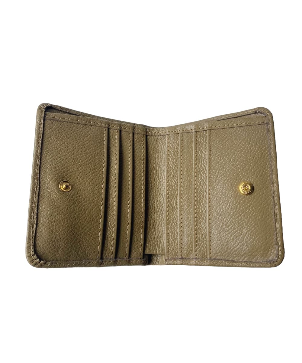 Billetera en cuero beige Latte - imagen 2