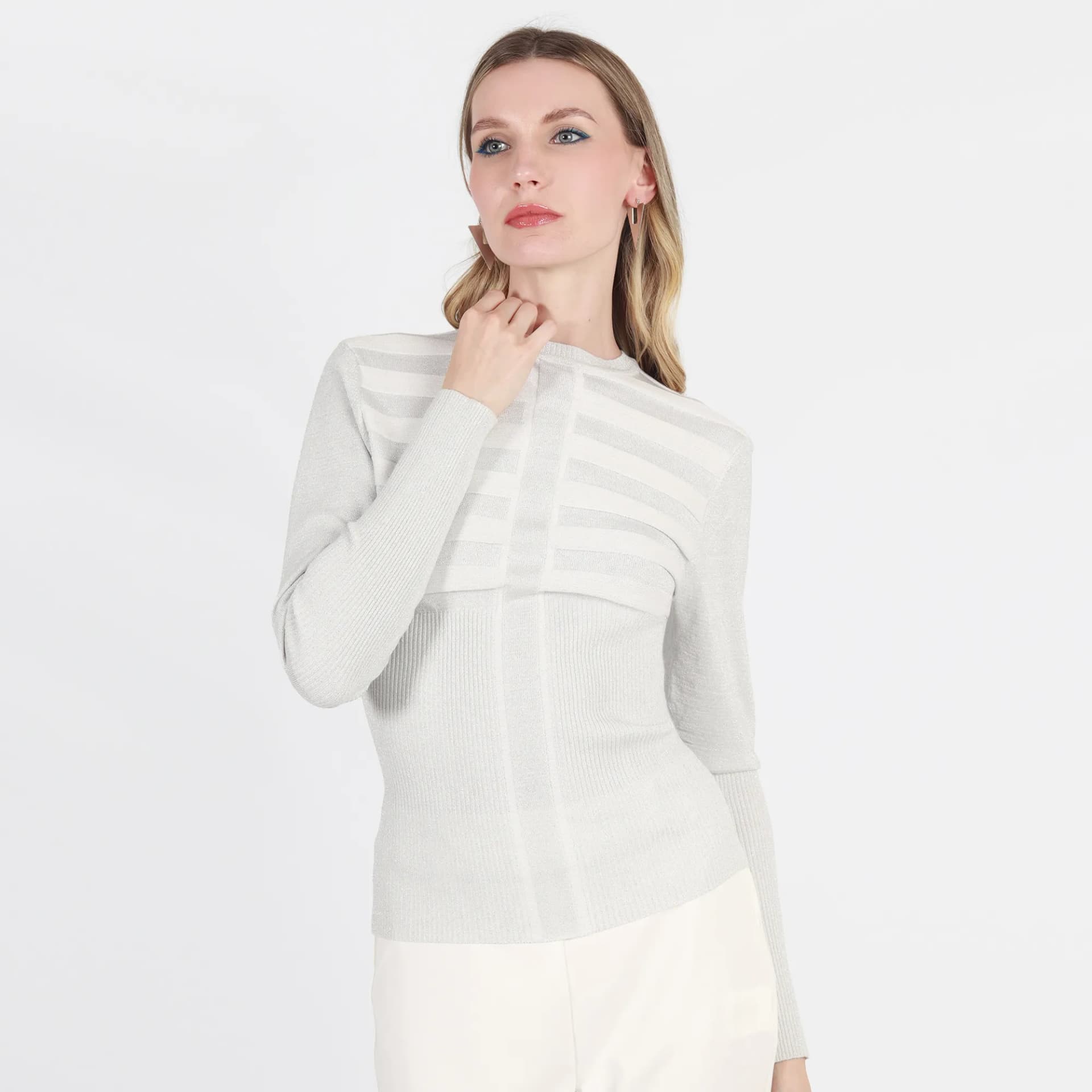 Sweater Cuello Redondo Manga Larga