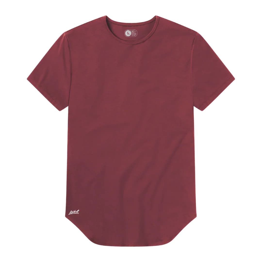 Camiseta Básica Curve Vinotinto - imagen 1
