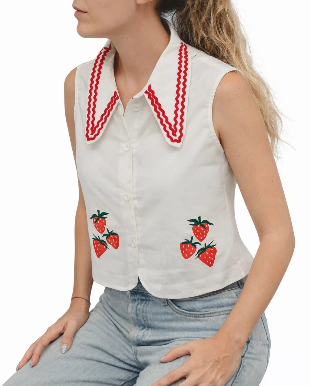 Camisa Fresas Marinera Adulto - imagen 3