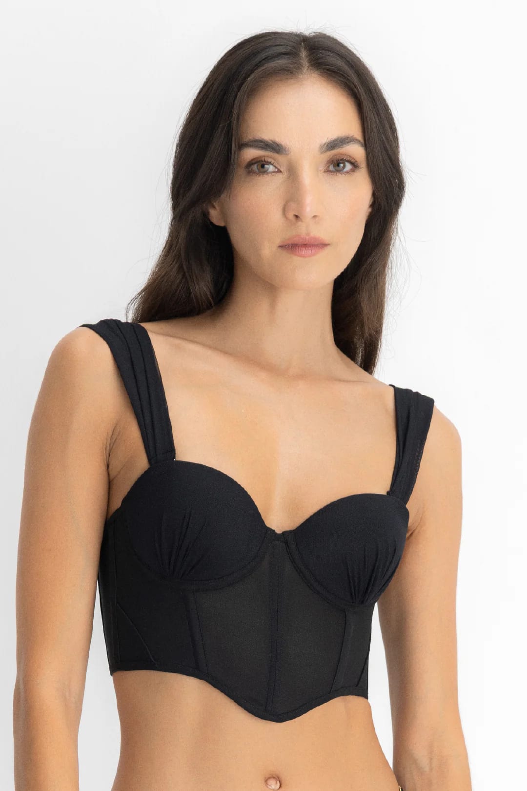 SET CROP TOP, FALDA & PANTY AISA NEGRO - imagen 4