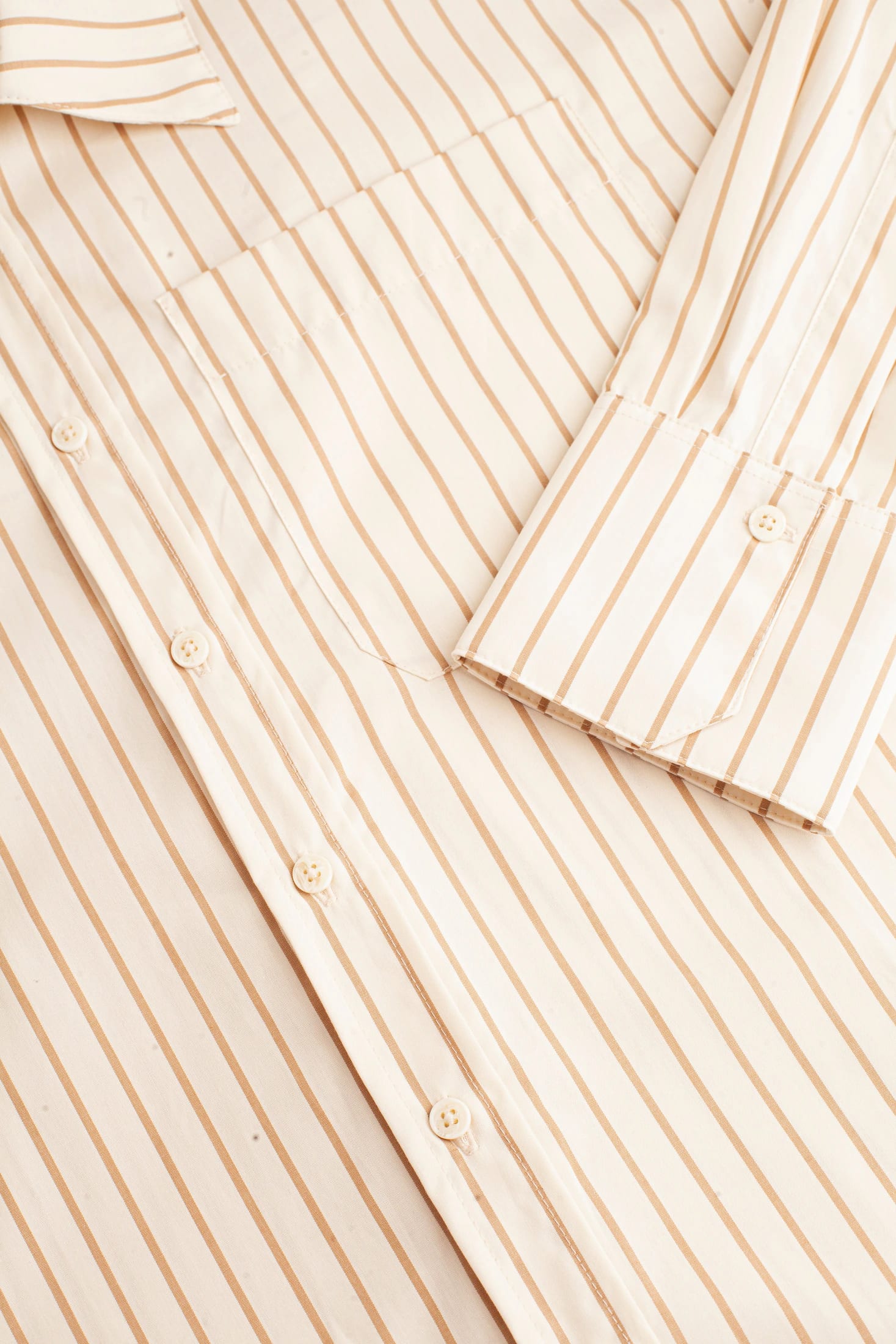 Camisa M Antonella Rayas Marfil - Taupe - imagen 3