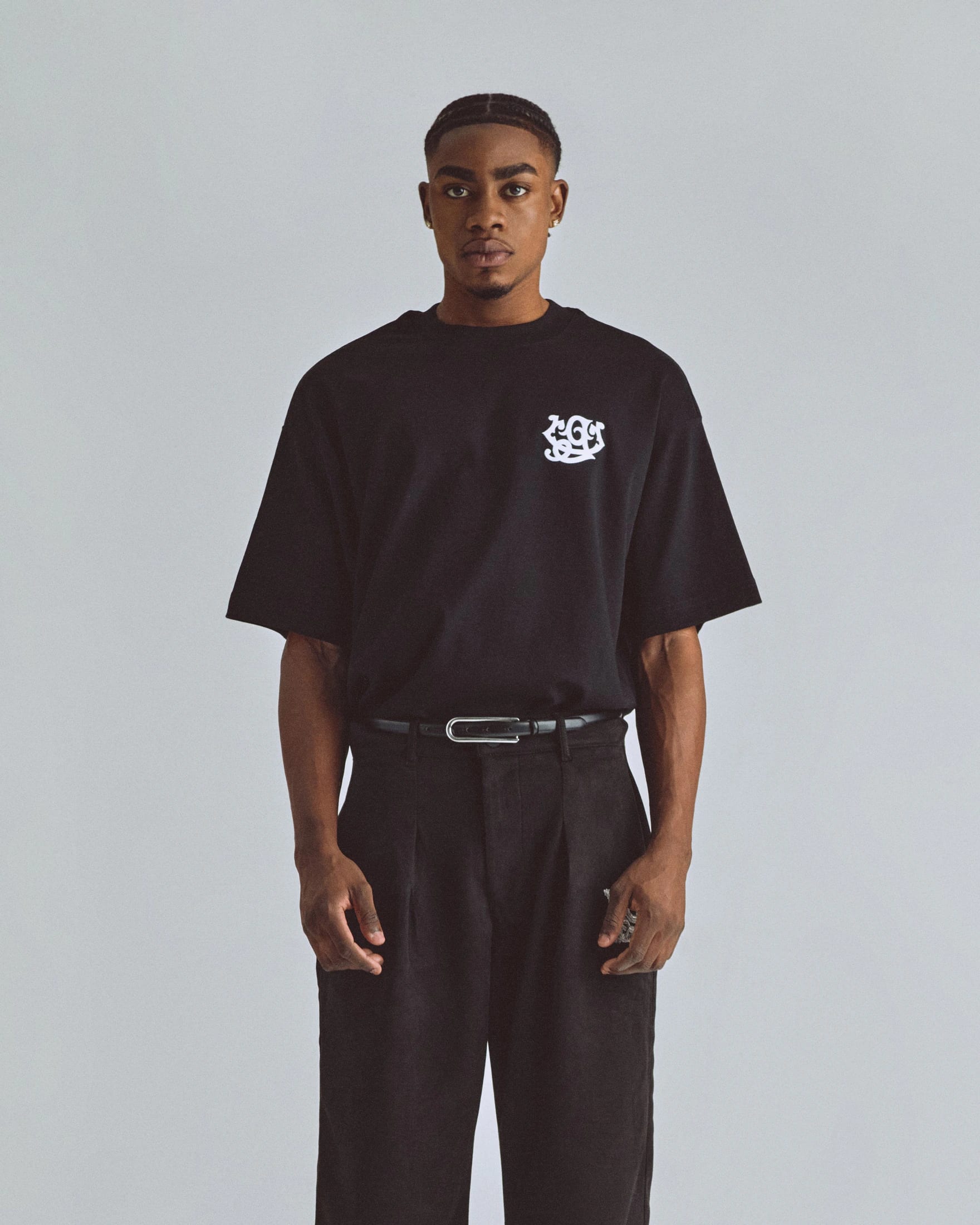 The Path Monogram Boxy Fit Tshirt Black - imagen 2