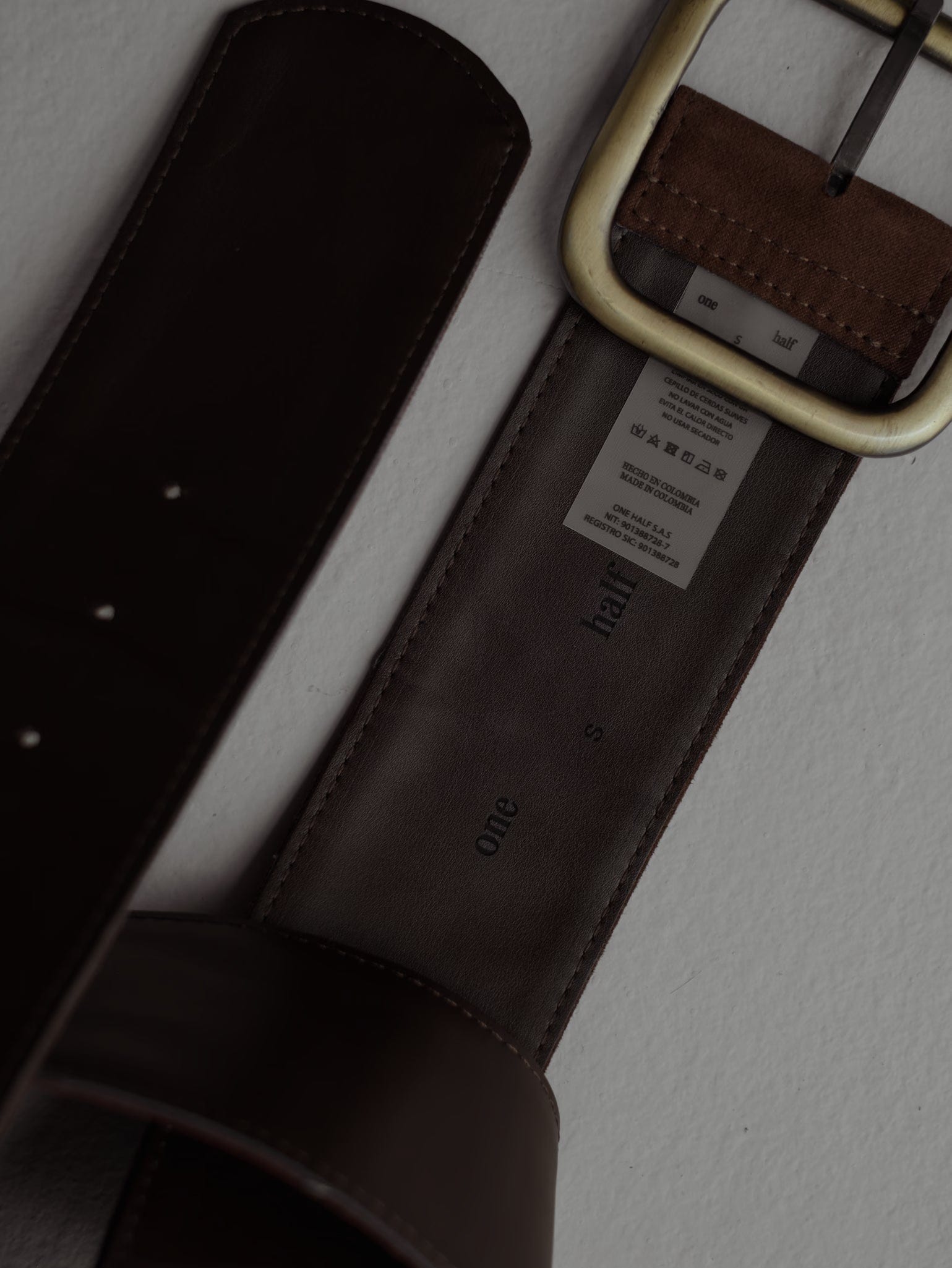 SUEDE BIG BELT - SEPIA - imagen 3