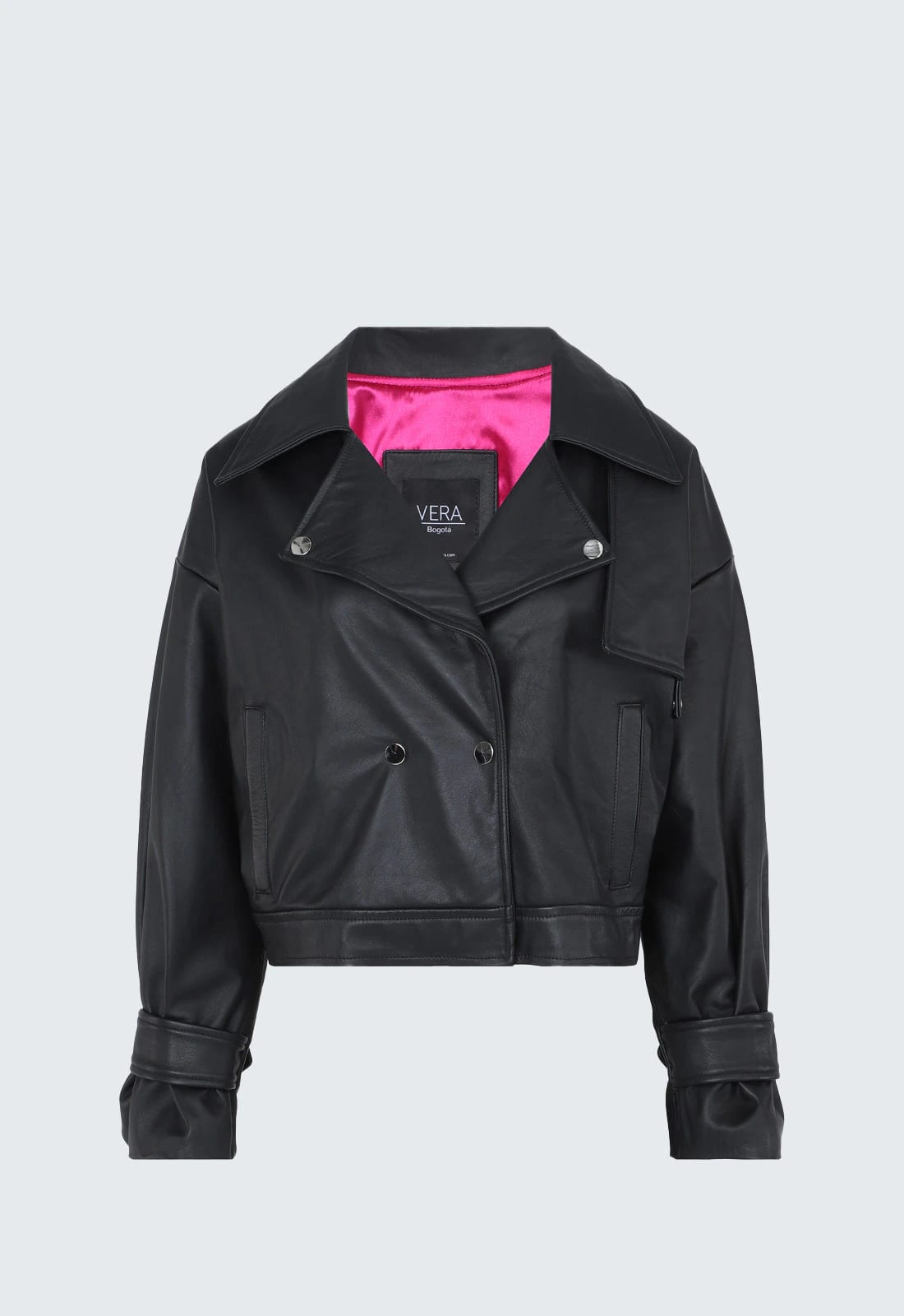 LEROY BIKER LEATHER JACKET - imagen 1