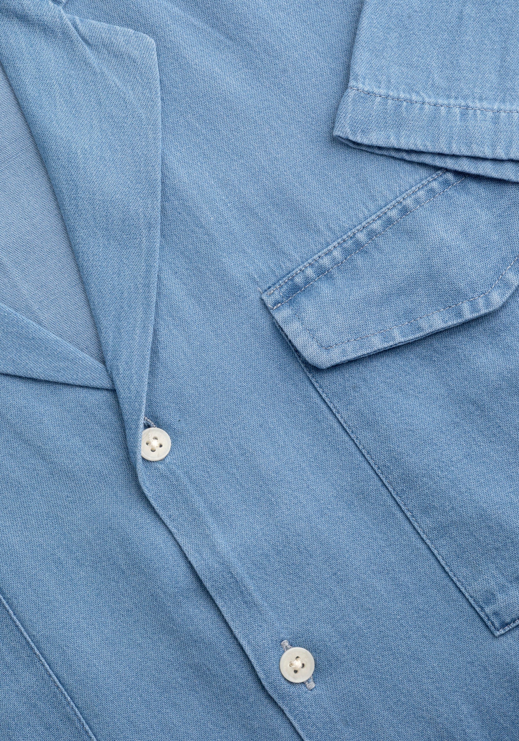 Camisa H Cubana Indigo Azul Med MC - imagen 2
