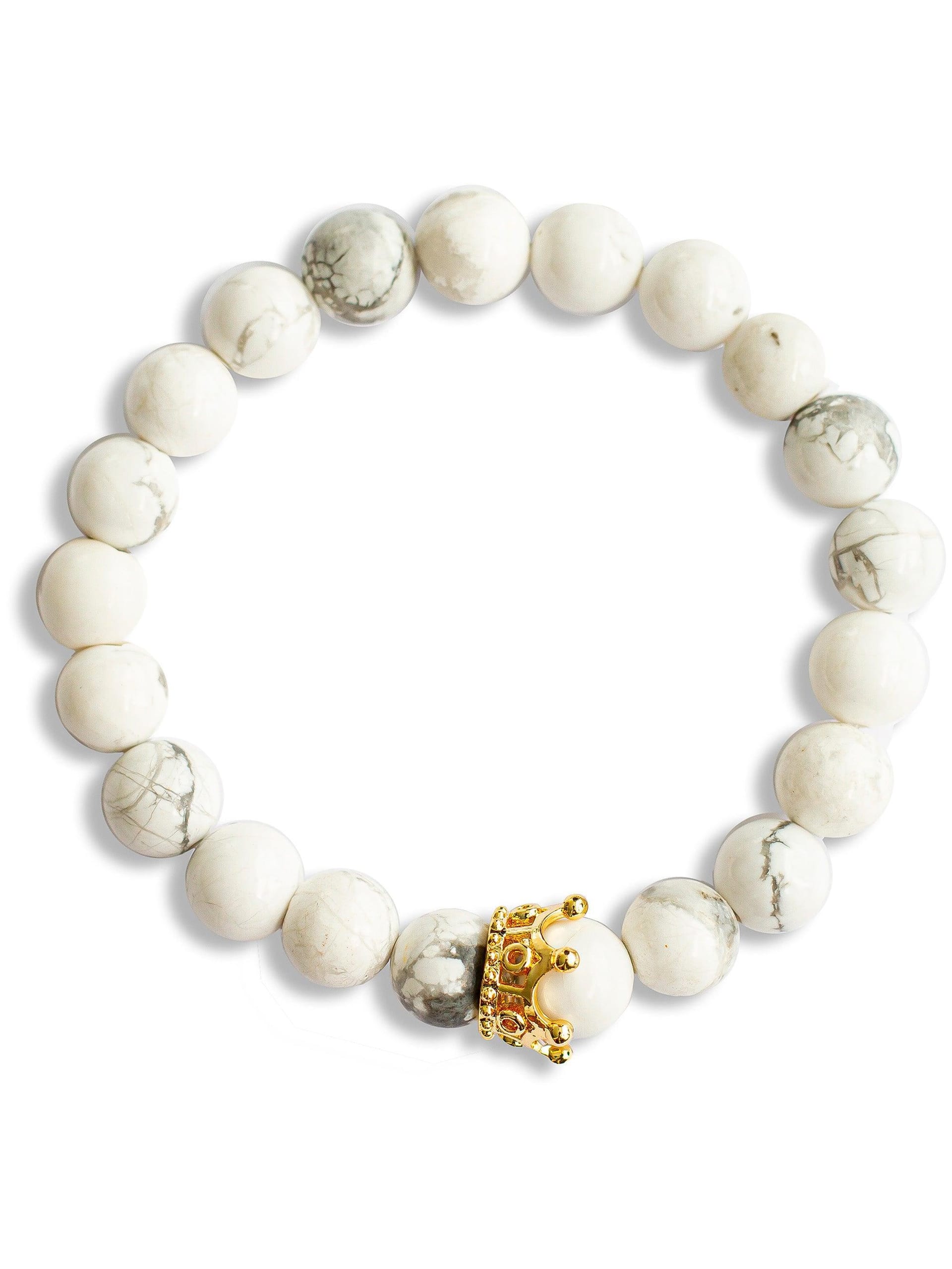 Brazalete Pareja Howlite 8mm - imagen 1