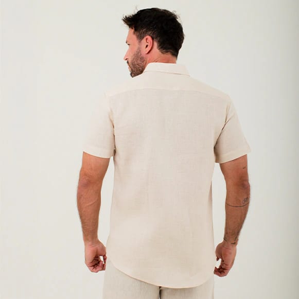 CAMISA MC 100% LINO HOMBRE - imagen 7