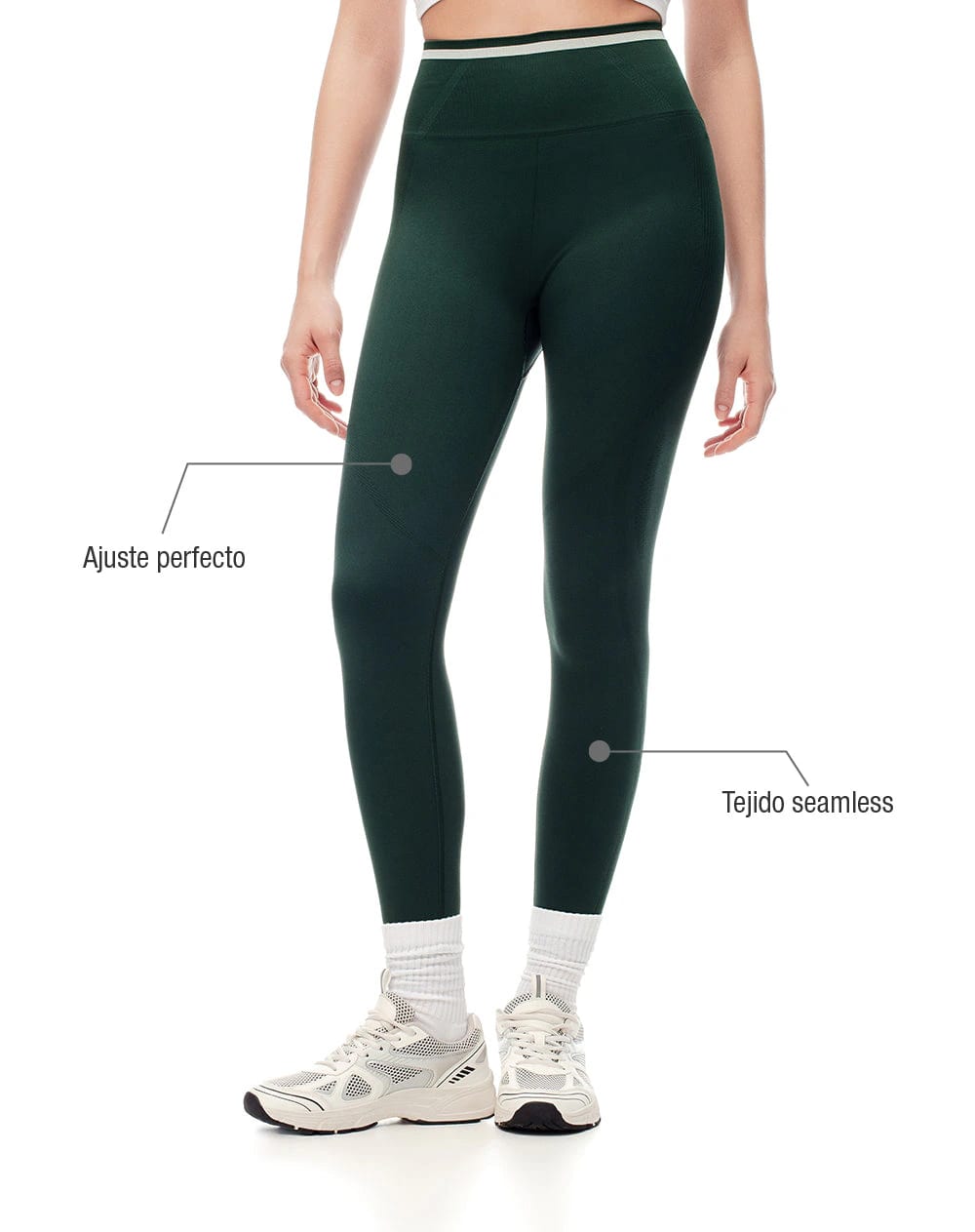 Top + legging deportivo verde mujer - imagen 7