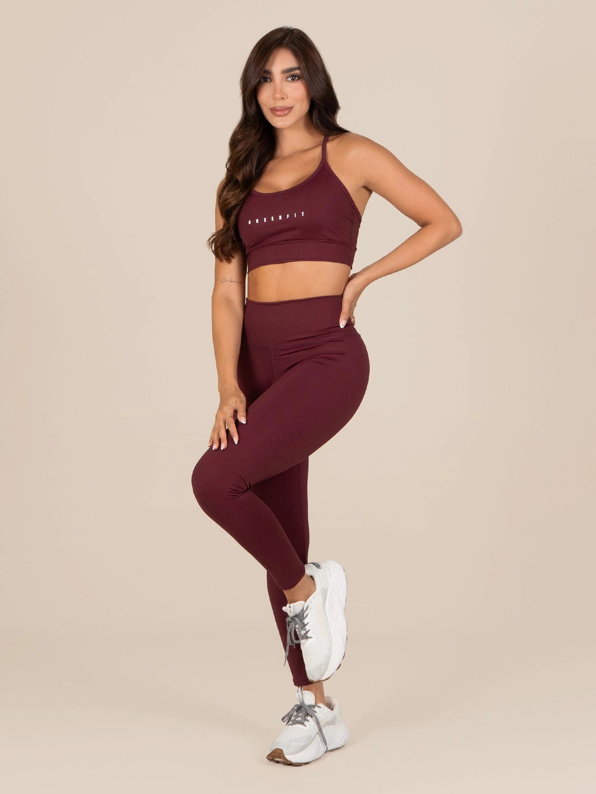 Palmas leggins set vino - imagen 2