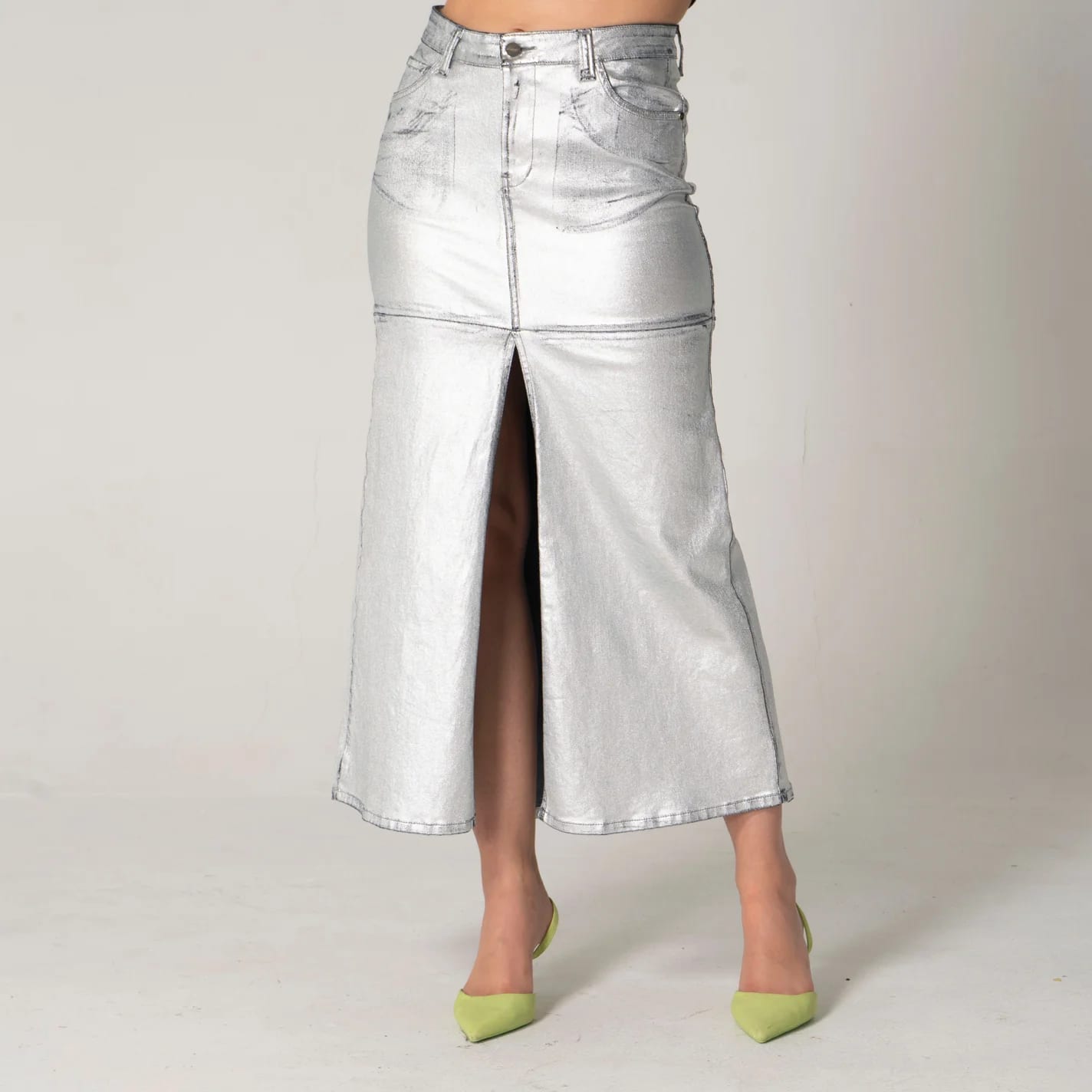 Falda Larga Denim Shn - imagen 2