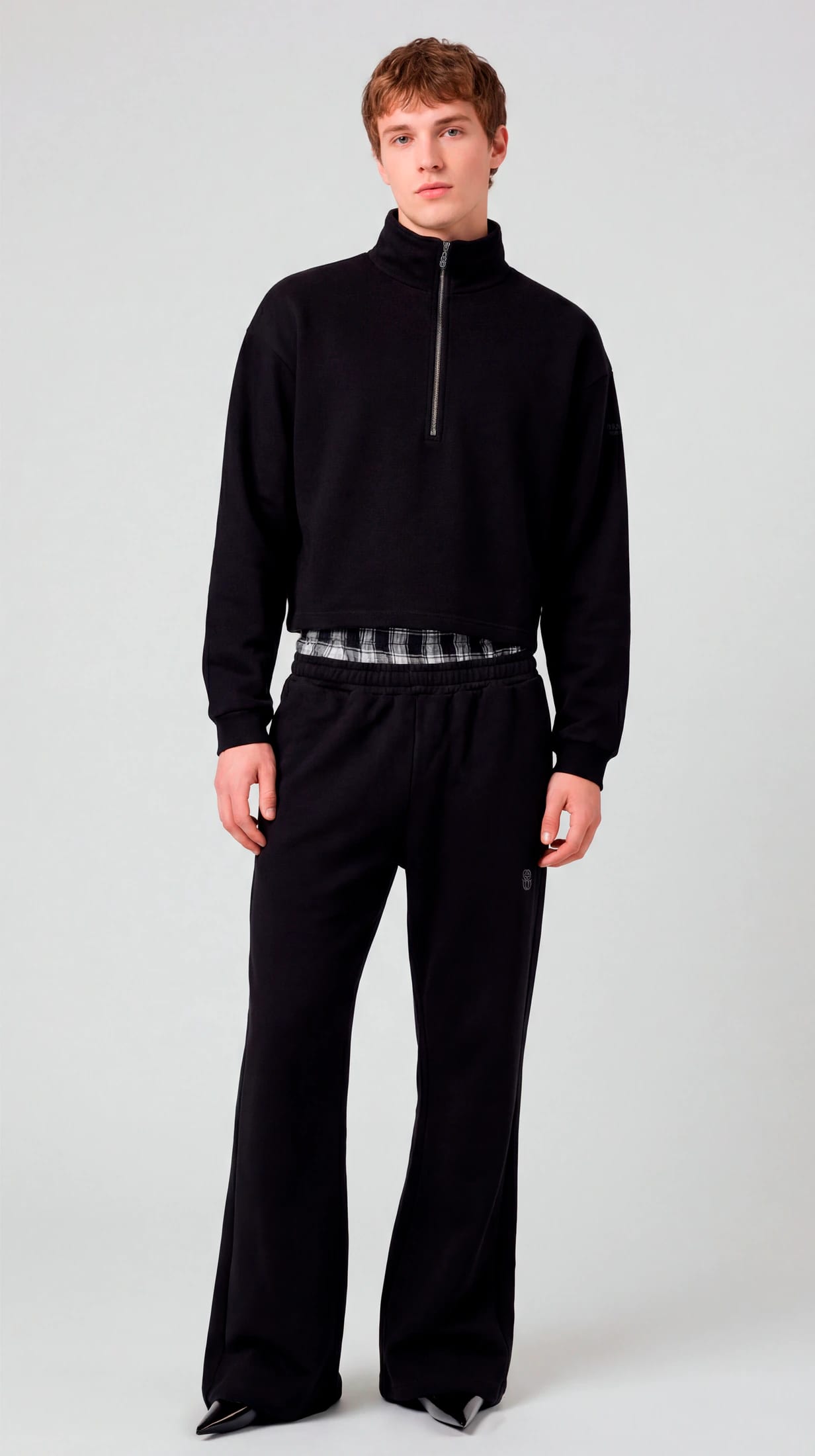 MONOGRAM ZIPPER BLACK SWEATER - imagen 2