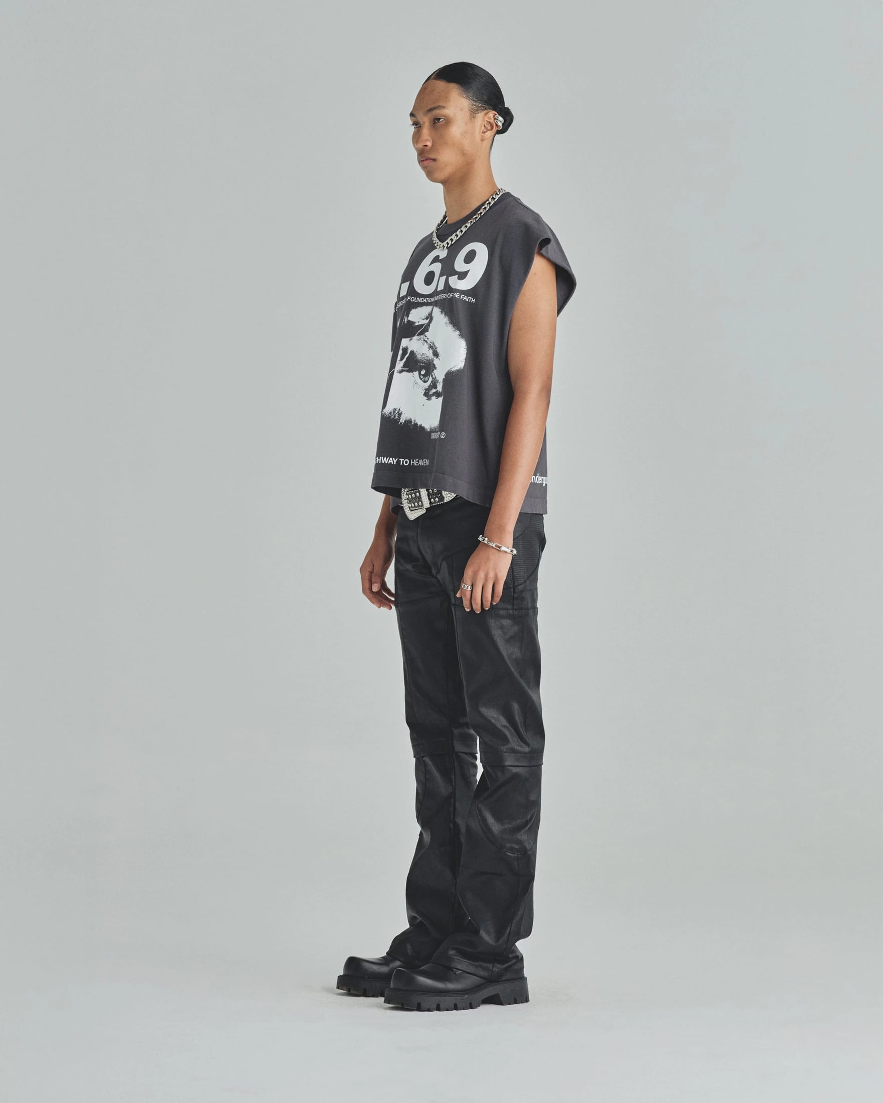 Spring Trinitas Sleeveless Tshirt Vintage Gray - imagen 5