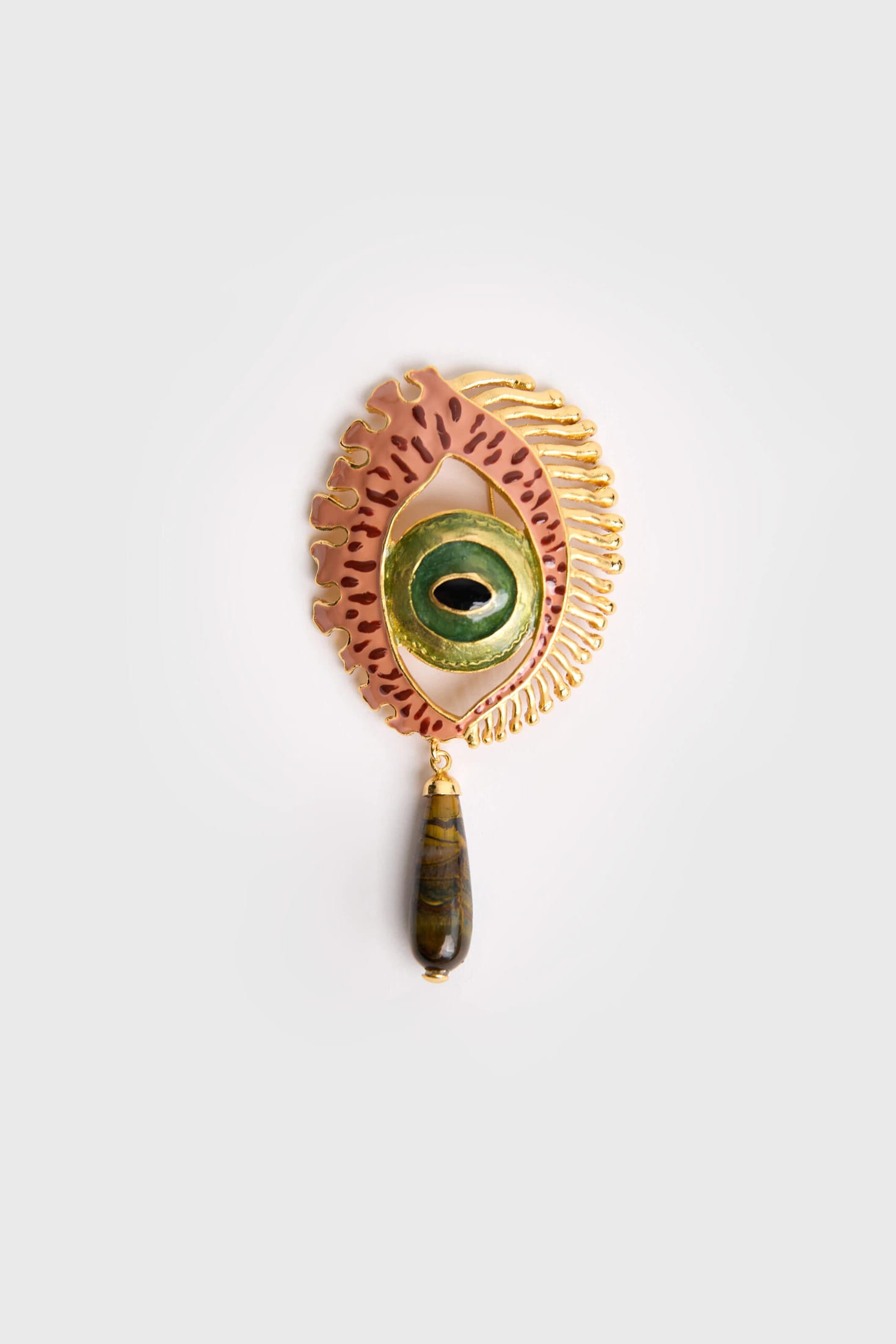Prendedor Maxi Eye Terracota - imagen 1