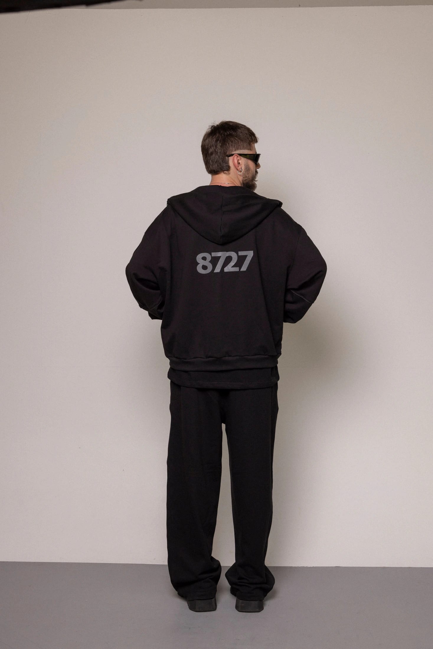 SET HOODIE Y SUDADERA 8727 -NEGRO - imagen 5