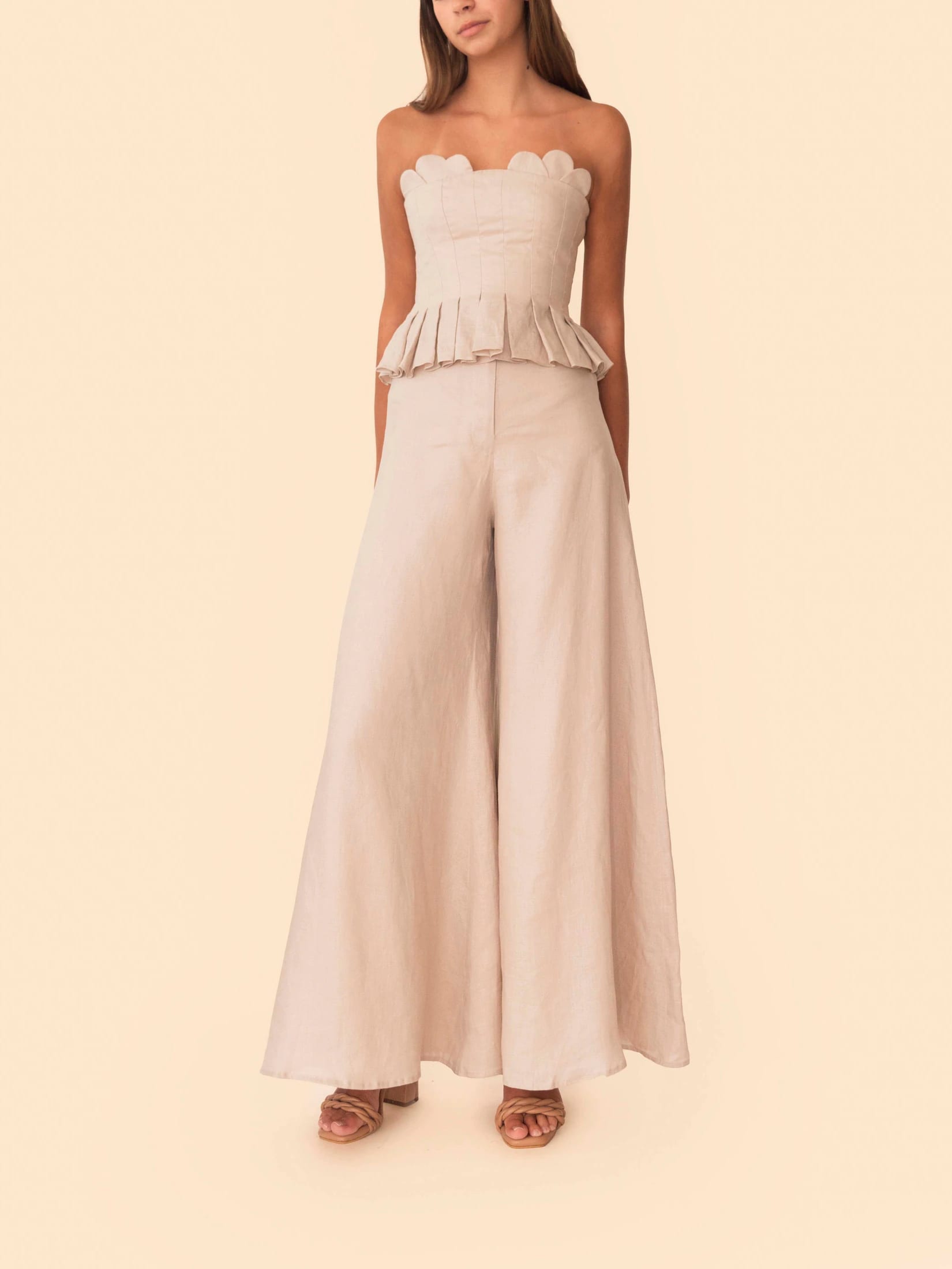 PALAZZO PANT LATTE - imagen 3